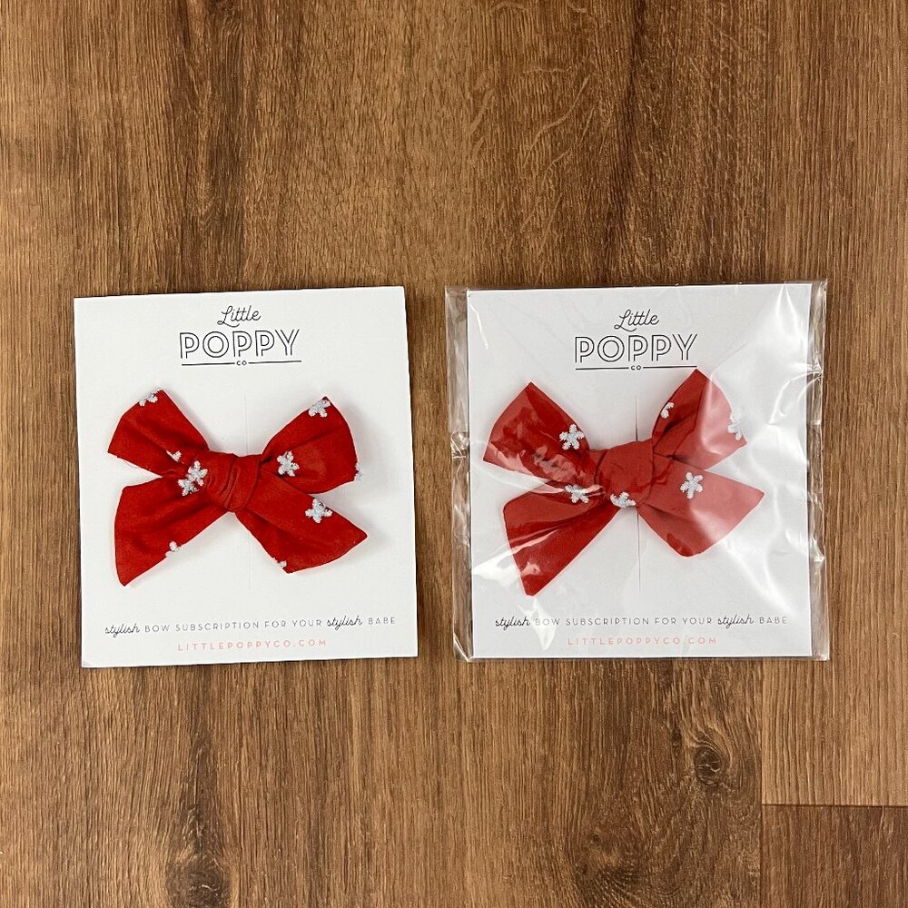 NEW Little Poppy Co Red Bows Bundle
